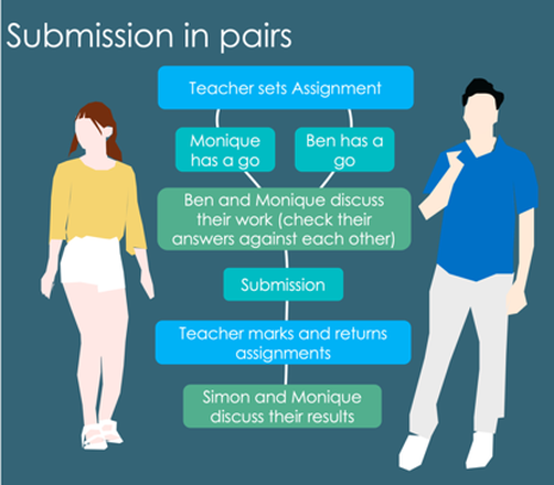 Peer assessment submission in pairs